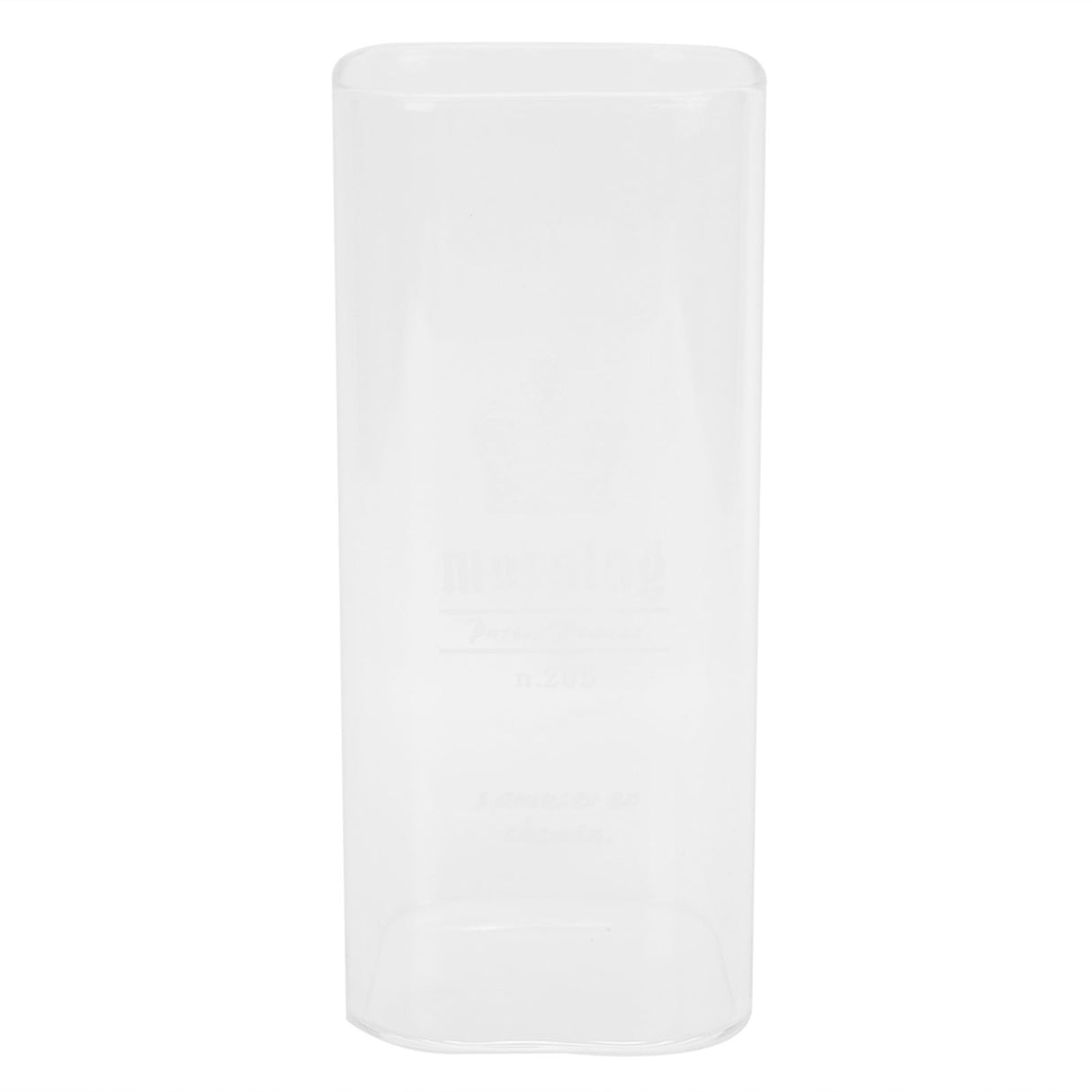 400ml Water Cup Square Heat-Resistant Glass Mug Beverage Milk Breakfast Cup DrinkwareCrown Pattern