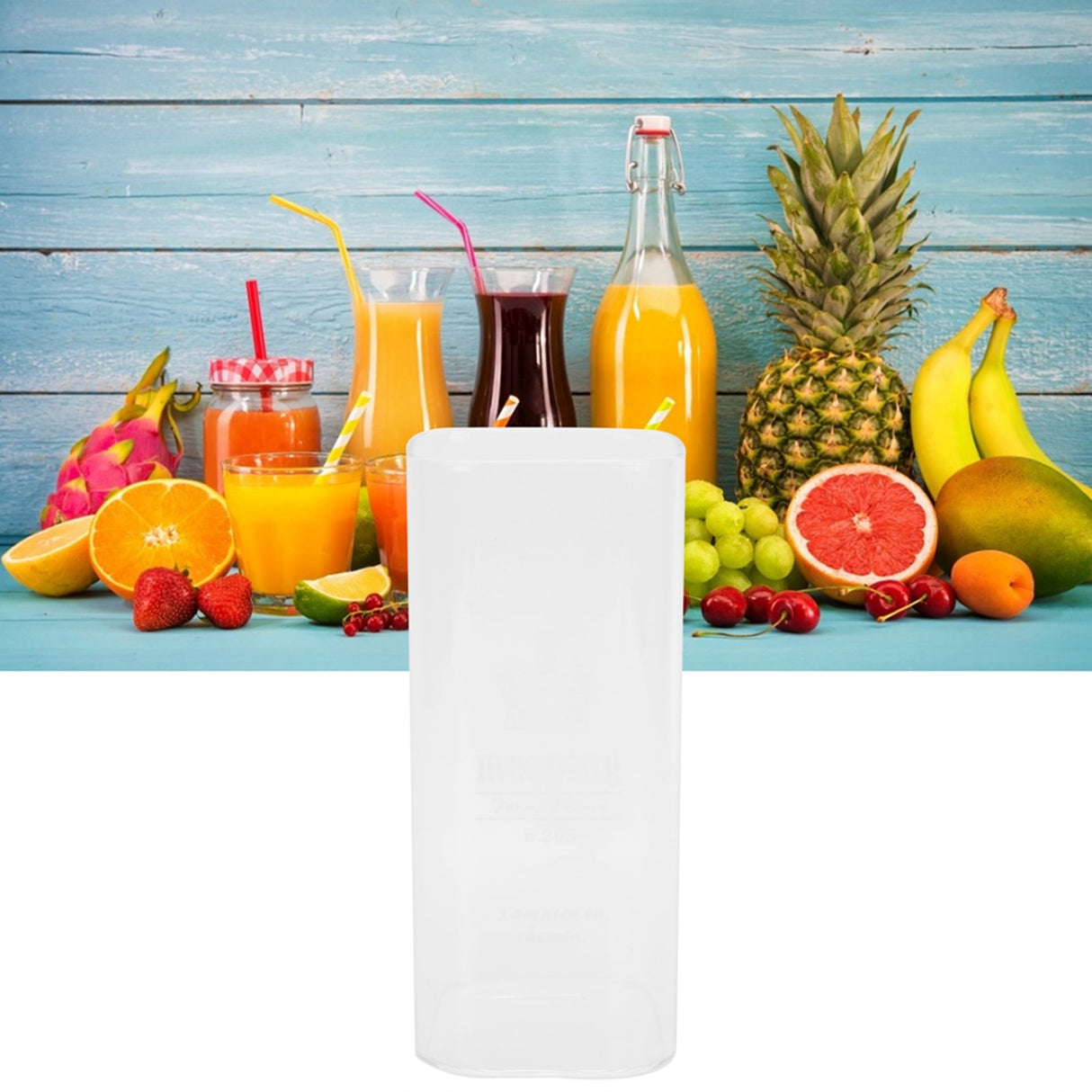 400ml Water Cup Square Heat-Resistant Glass Mug Beverage Milk Breakfast Cup DrinkwareCrown Pattern