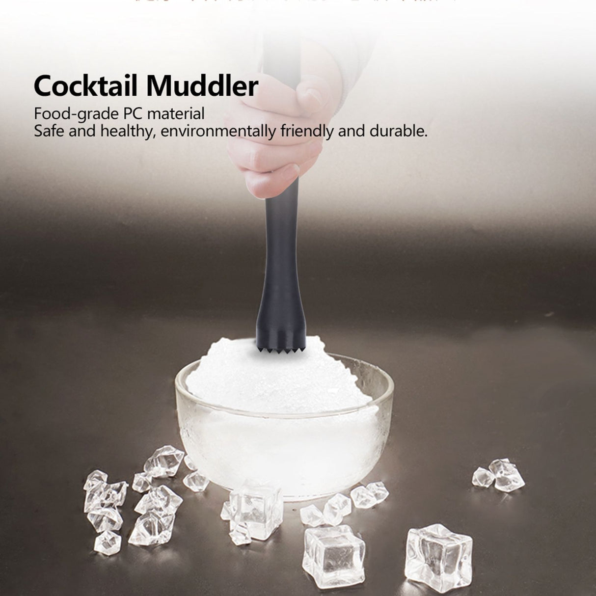 Ice Crushing Tool Cocktail Muddler Fruit Mixer DIY Mixing Drinks Tool for Bar Milk Tea Shop