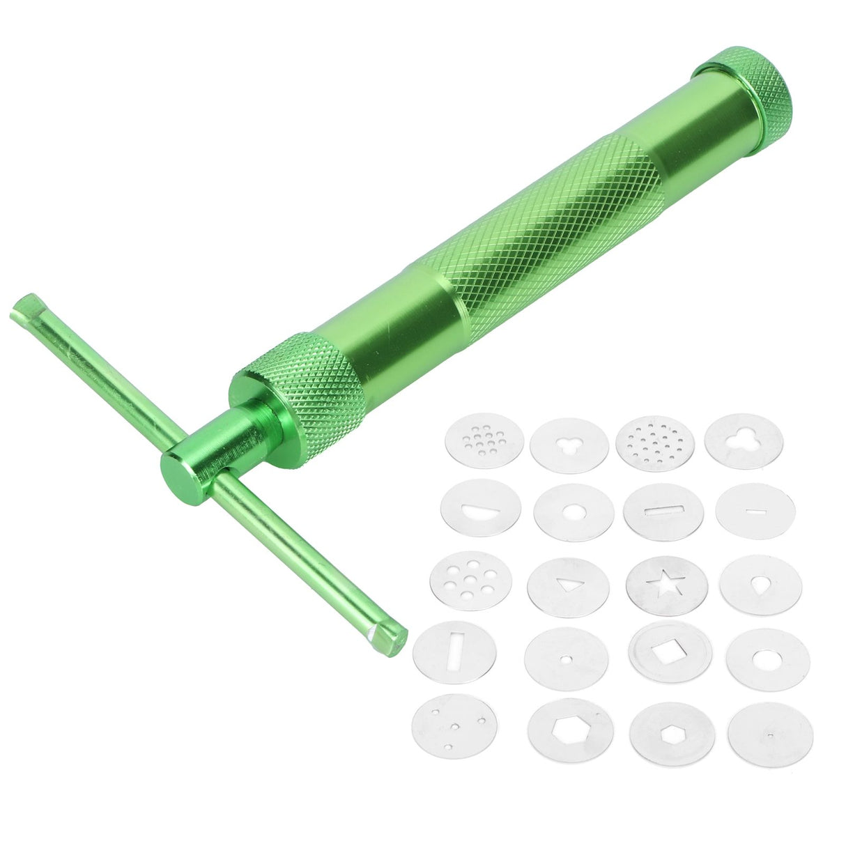 Clay Extruder Stainless Steel Rotating Squeezer Kit for Pottery Ceramic Sculpture Craft