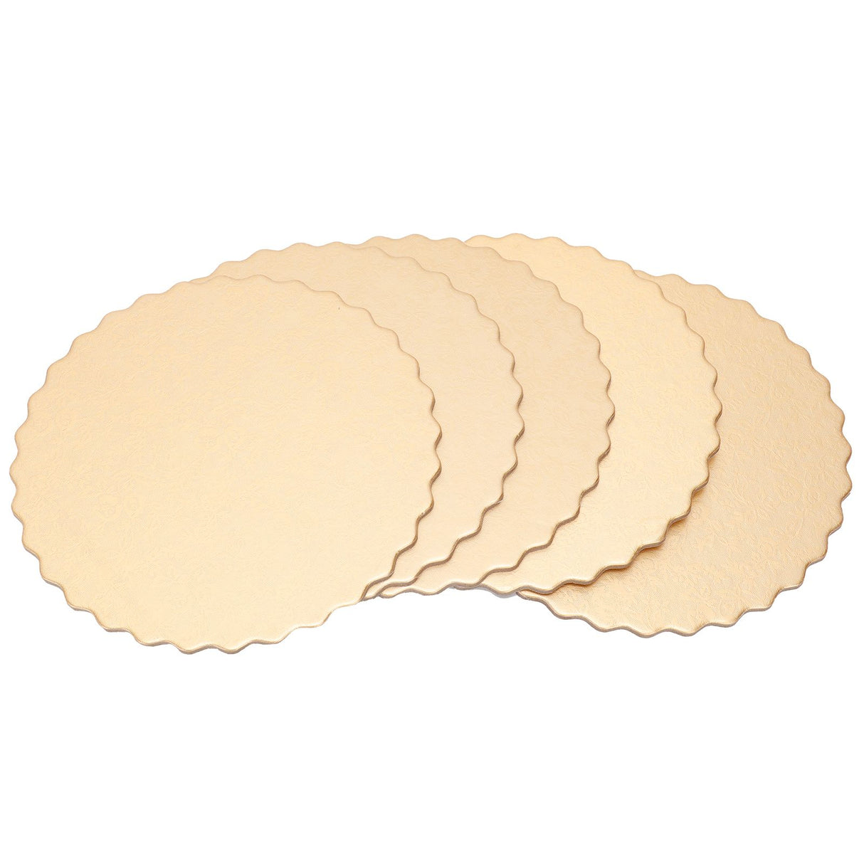 10PCS Double Sided Pattern Round Cake Boards Reusable Cake Trays for Wedding Birthday Party(6in )