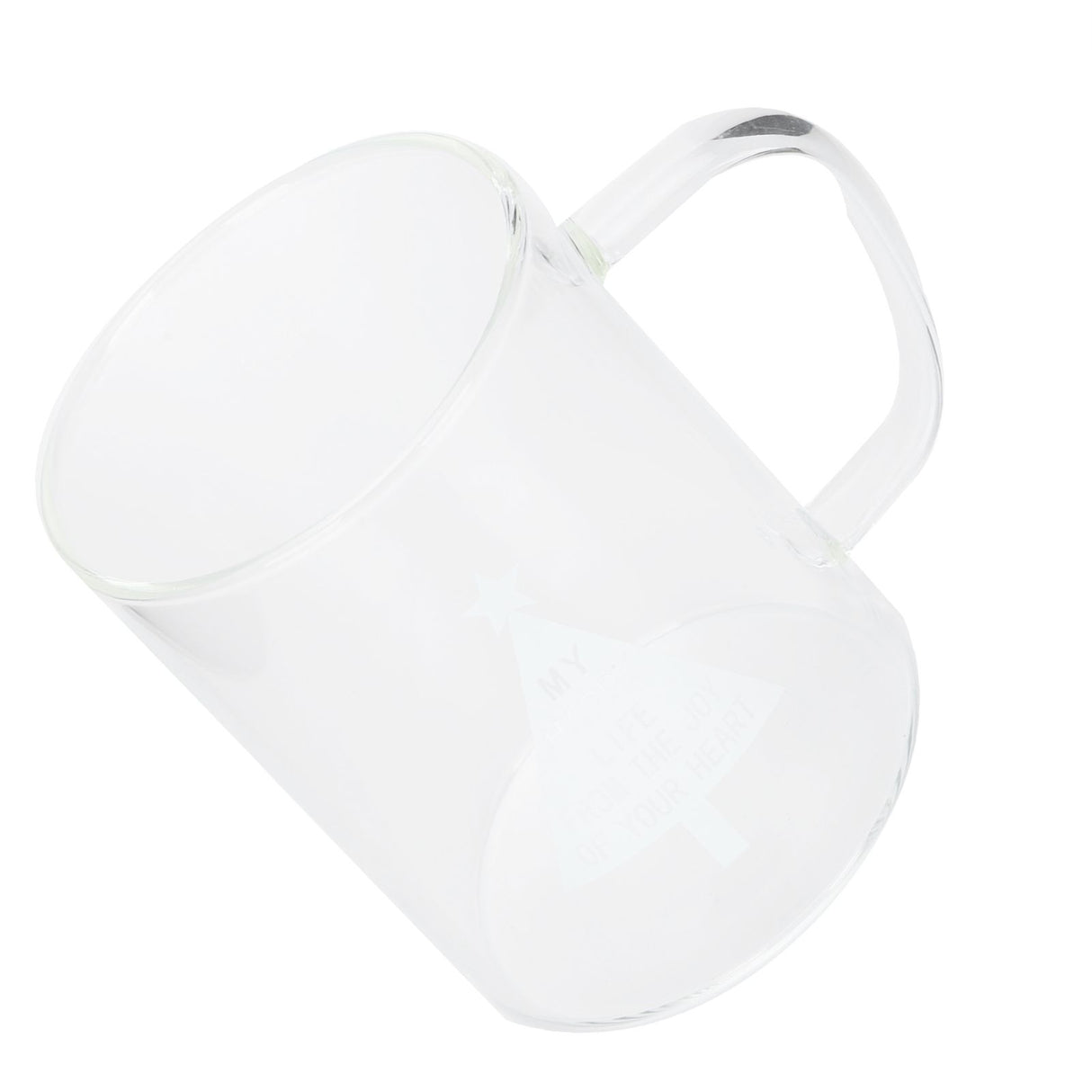 350ml Transparent Milk Cup Coffee Mug Tea Glass Drinkware with Handle for Kitchen SuppliesPine