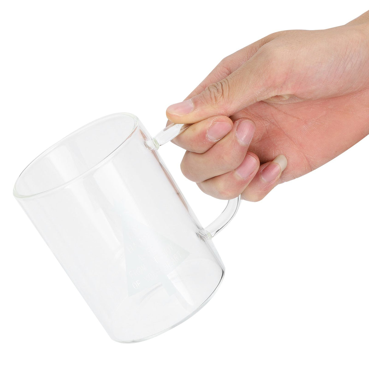 350ml Transparent Milk Cup Coffee Mug Tea Glass Drinkware with Handle for Kitchen SuppliesPine