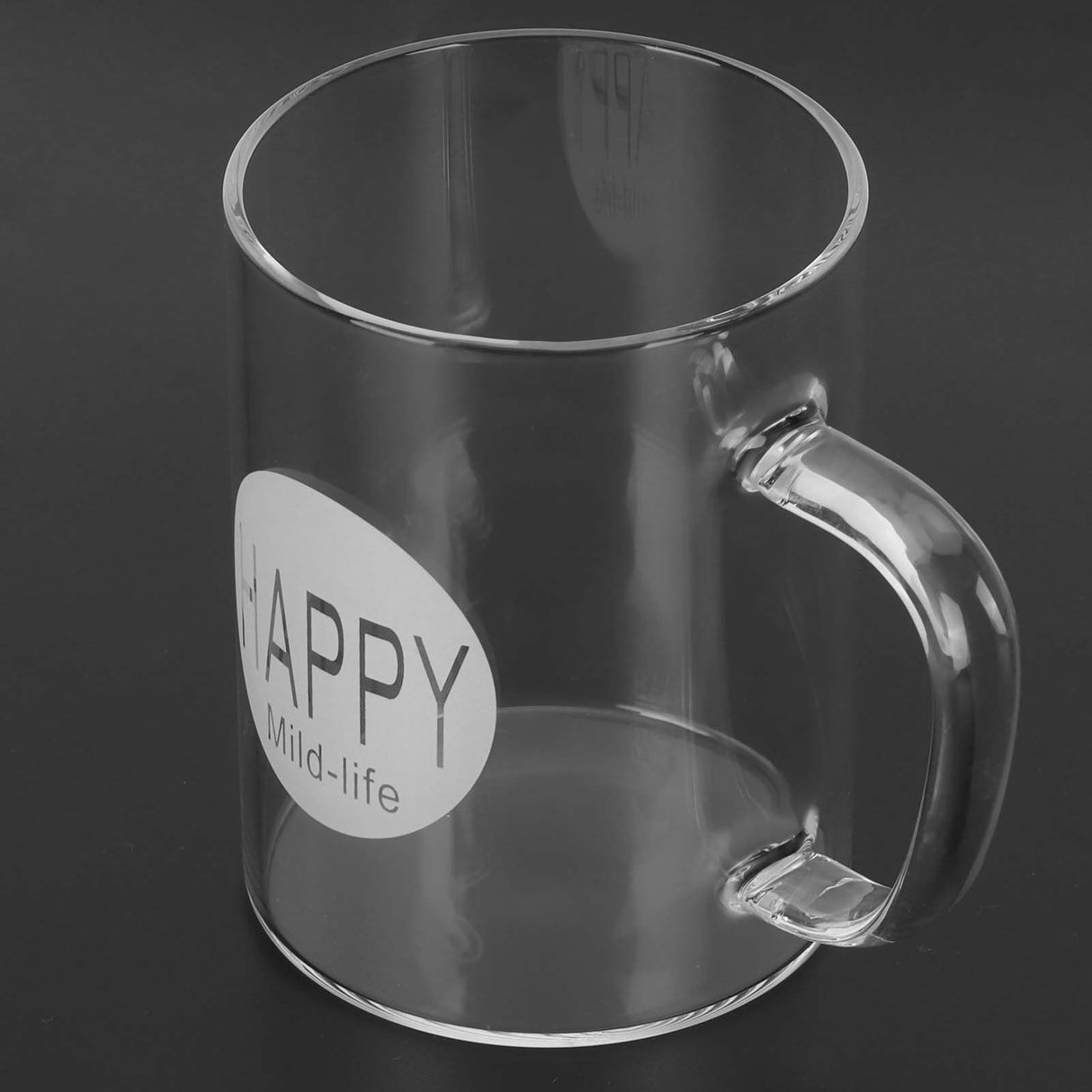 350ml Coffee Cup Transparent High Borosilicate Glass Mug with Handle for Milk Tea Beverage