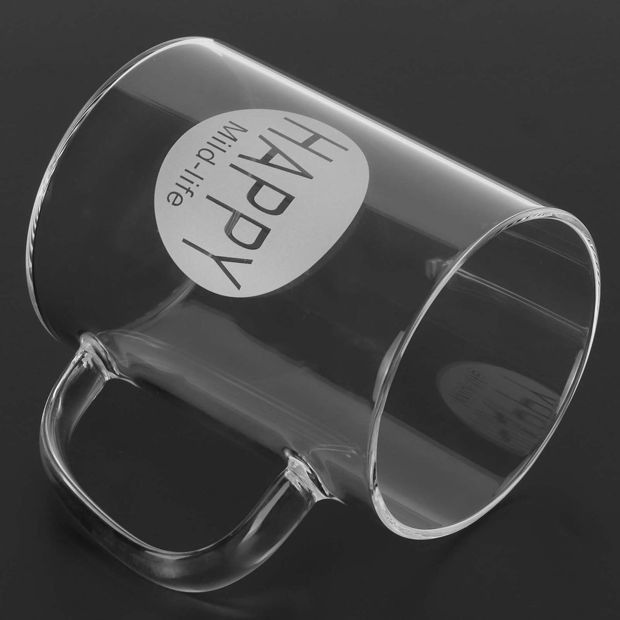 350ml Coffee Cup Transparent High Borosilicate Glass Mug with Handle for Milk Tea Beverage