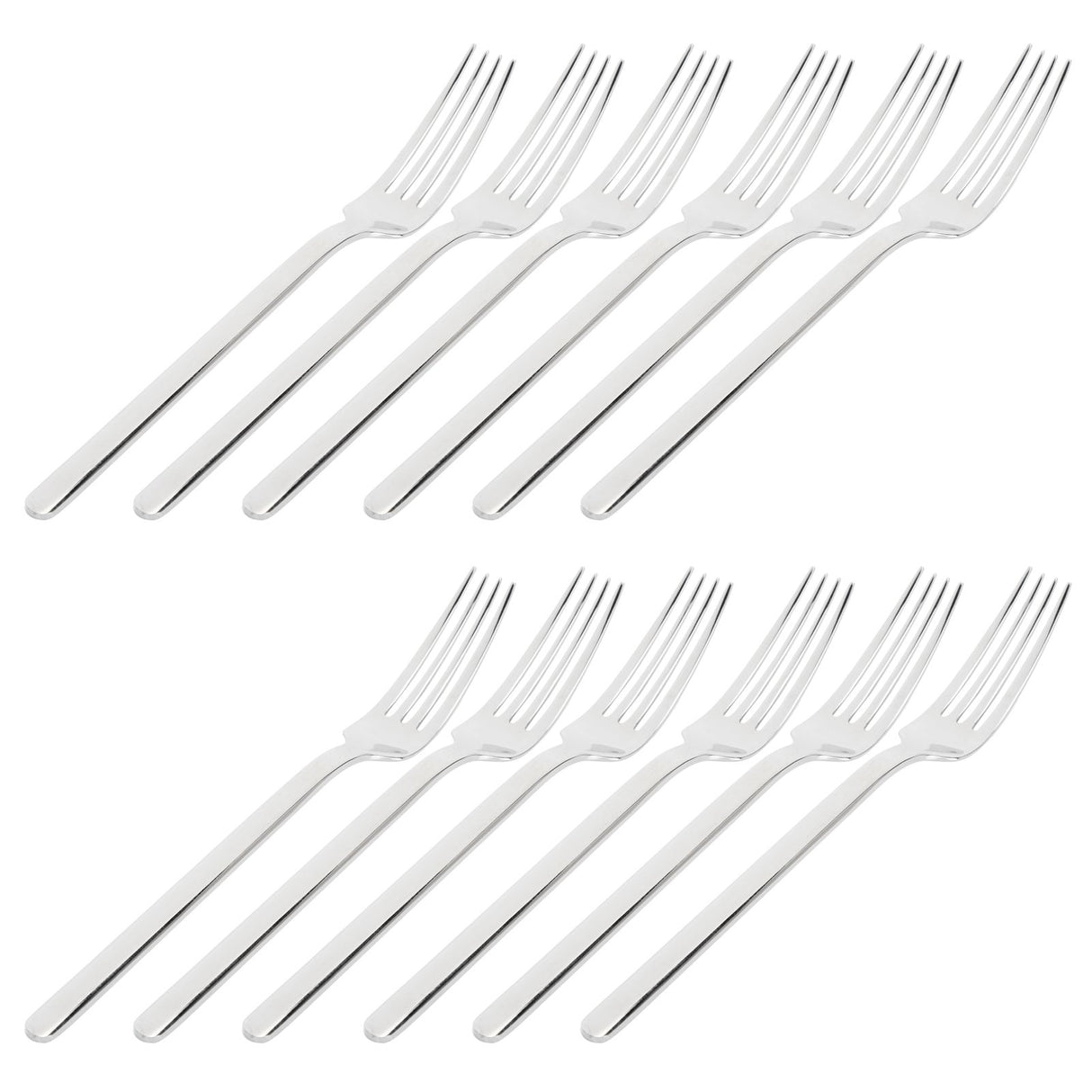 12Pcs 316 Stainless Steel Fork Dinner Fork Set Supplies for Kitchen Dining Room Daily Use