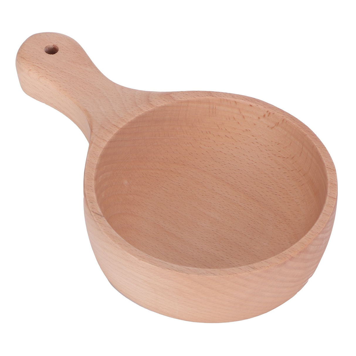 Wooden Salad Bowl with Handle JapaneseStyle Noodles Fruit Bowl Kitchen Tablewares