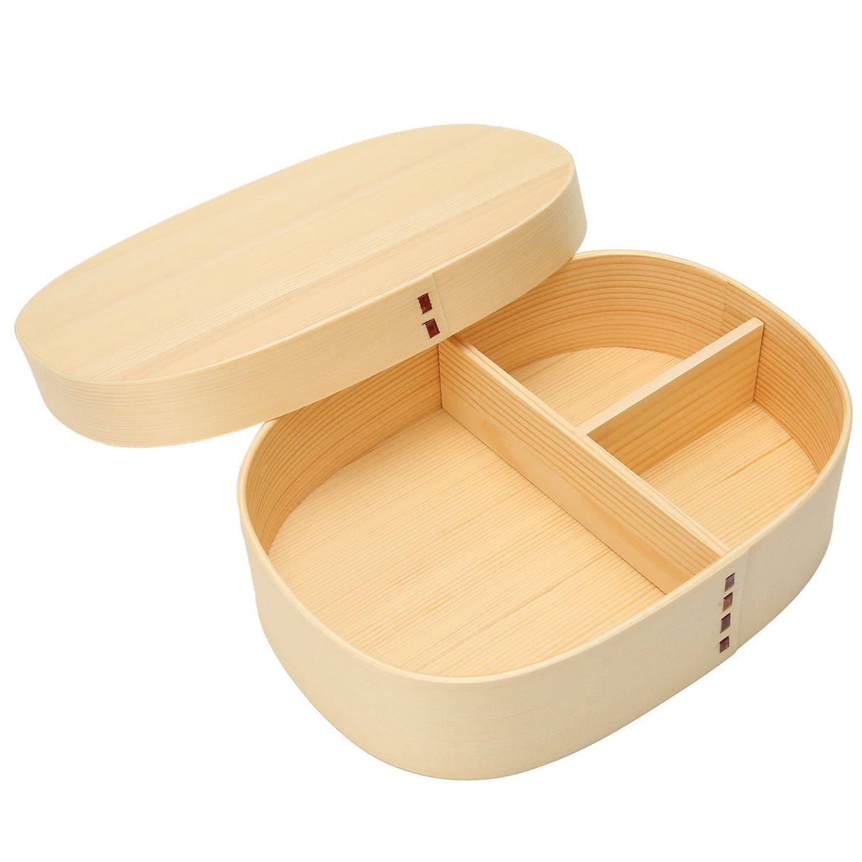 Lunch Box Portable Japanese Style Single Layer Wooden Food Sushi Container Tablewares