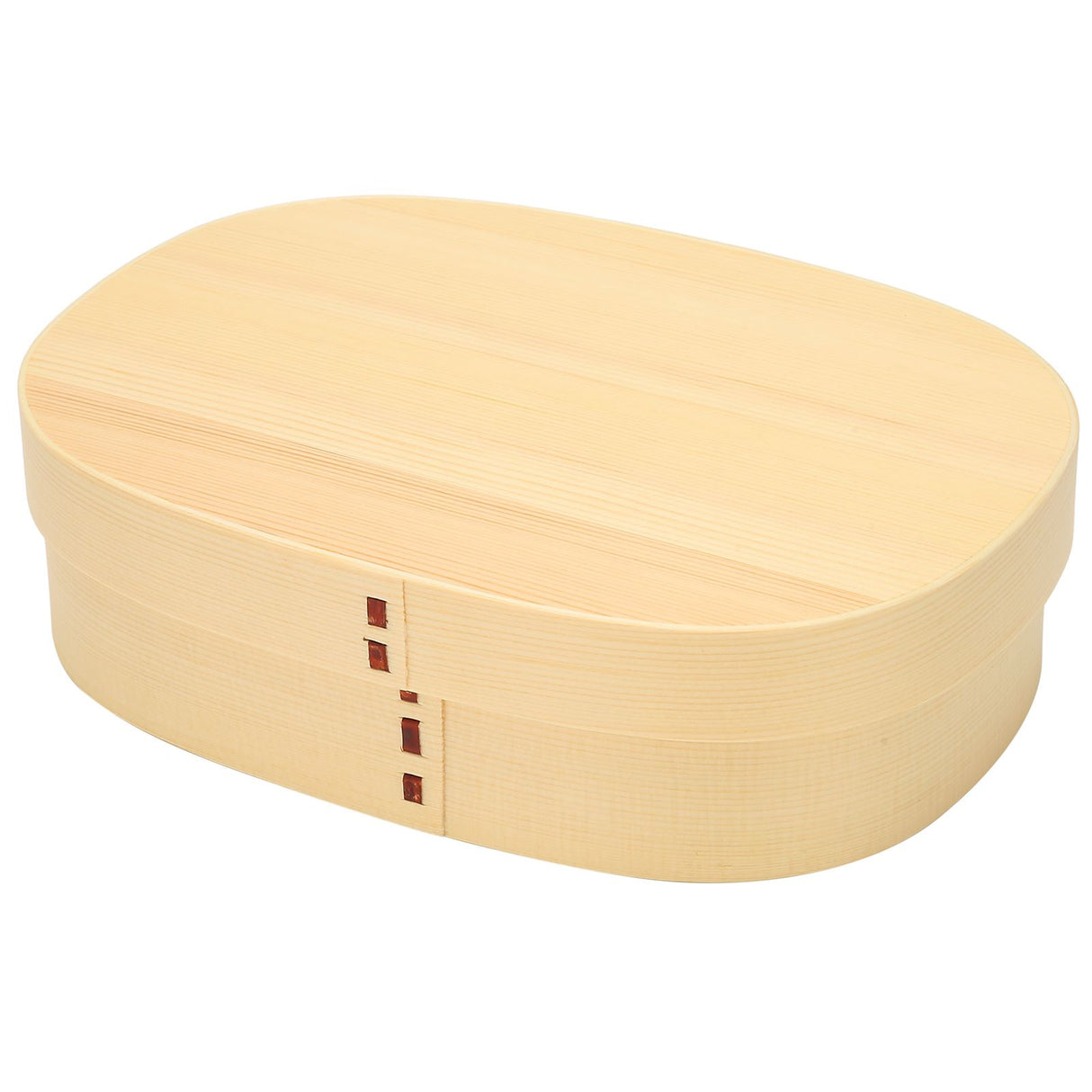 Lunch Box Portable Japanese Style Single Layer Wooden Food Sushi Container Tablewares