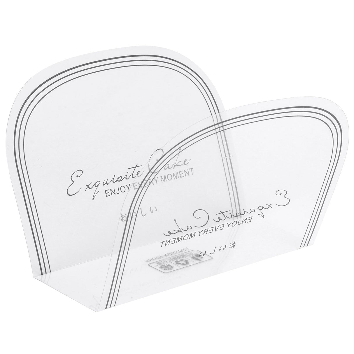 100Pcs Cake Edge Wrap Semicircle Transparent Cake Mousse Baking Collar Accessory