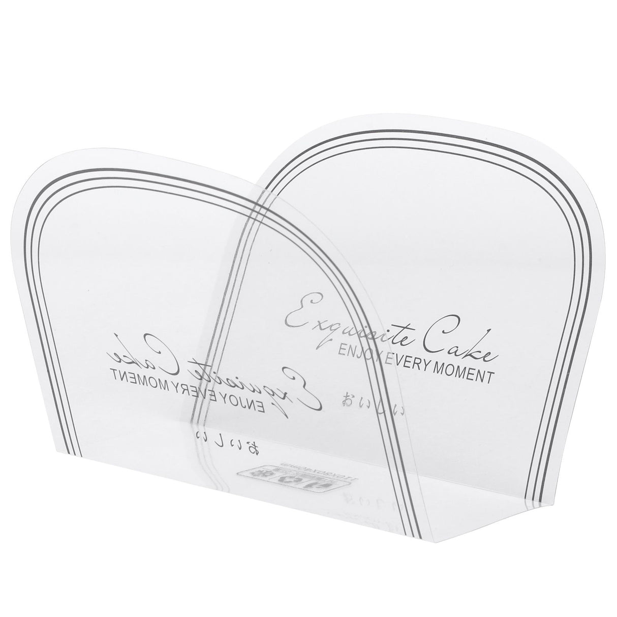 100Pcs Cake Edge Wrap Semicircle Transparent Cake Mousse Baking Collar Accessory