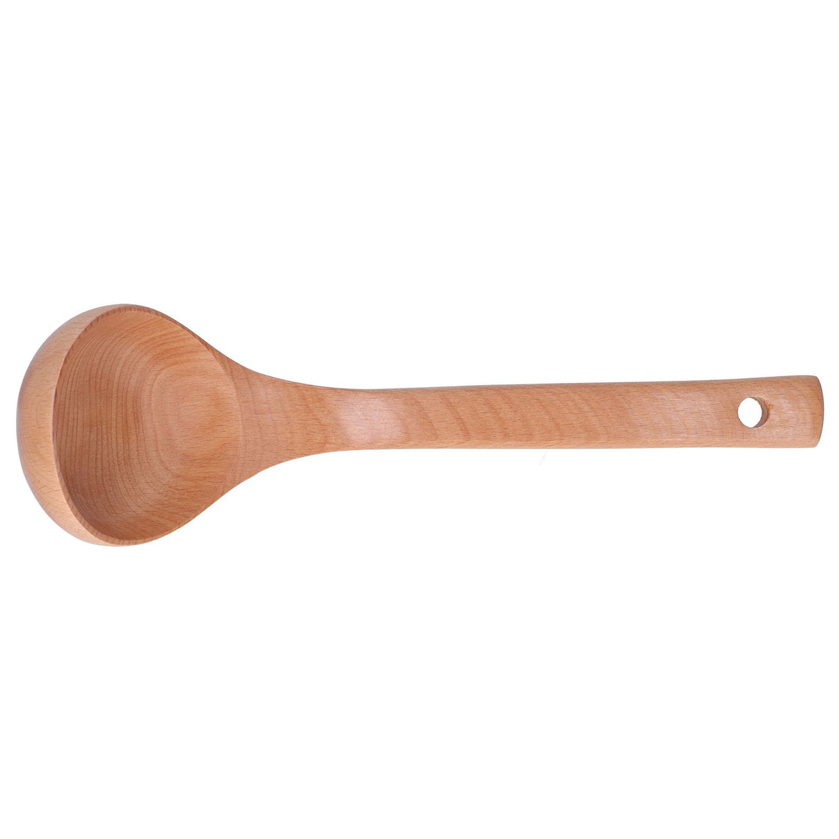 Soup Wooden Spoon with Hanging Hole Long Handle Lightweight 27.5x7.5cm/10.8x2.9in
