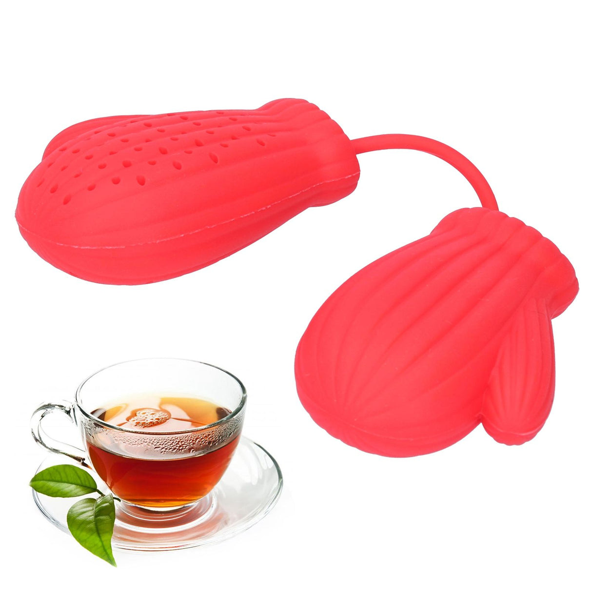 Gloves Shaped Tea Infuser Silicone Tea Filter Strainers Halloween Gift Kitchen Gadget