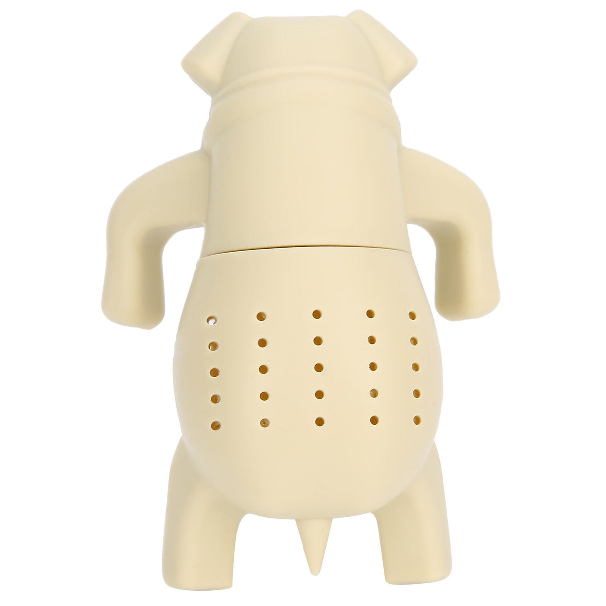 Cute Dog Shape Tea Strainer Silicone Tea Leaf Infuser Filter for Home Office Use Beige