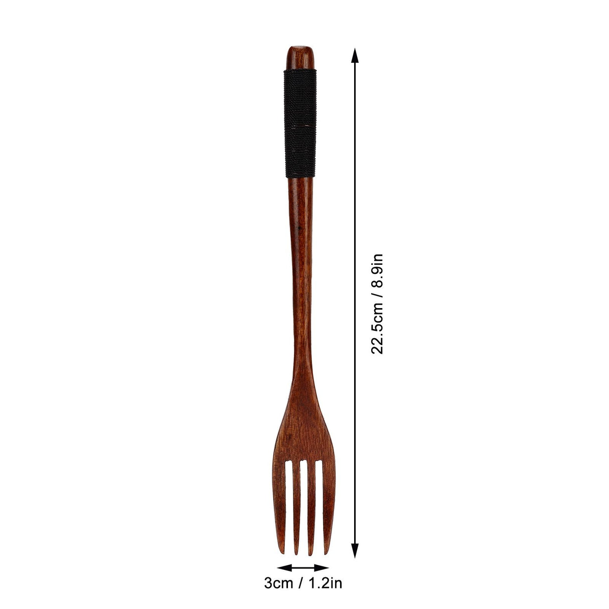 Japanese Wooden Fork Kitchen Tableware Cutlery for Barbecue Picnic Camping Parties