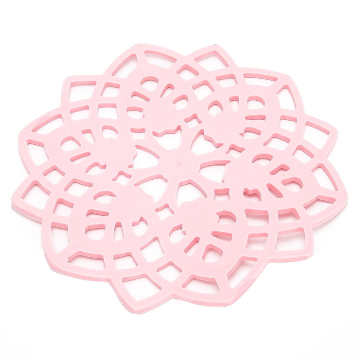 Pink Table Mat Hollow Heat Insulation Pad Cup Bowl Pot Holder Placemat Kitchen Accessory