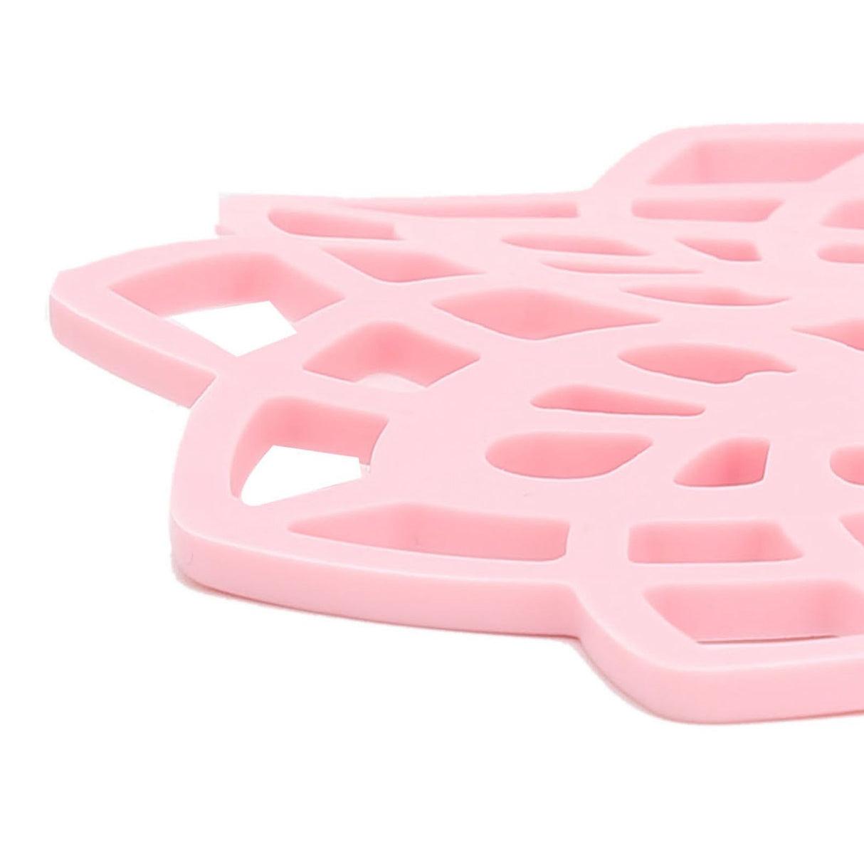 Pink Table Mat Hollow Heat Insulation Pad Cup Bowl Pot Holder Placemat Kitchen Accessory