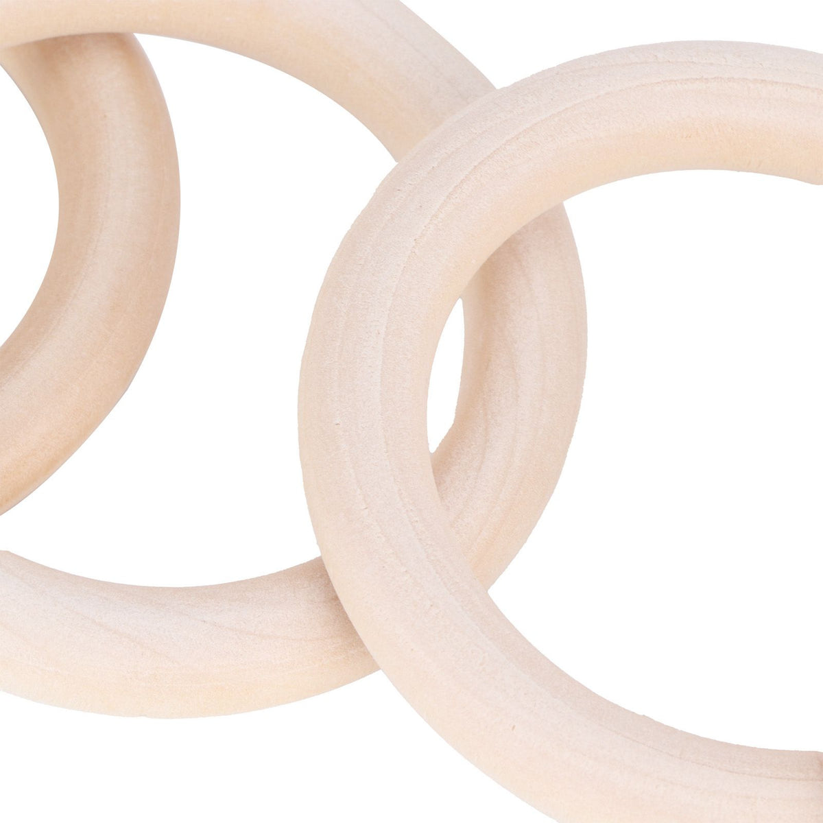 20Pcs Wood Baby Natural Teething Rings DIY Jewelry Circle Pendant Craft Making Accessory70mm