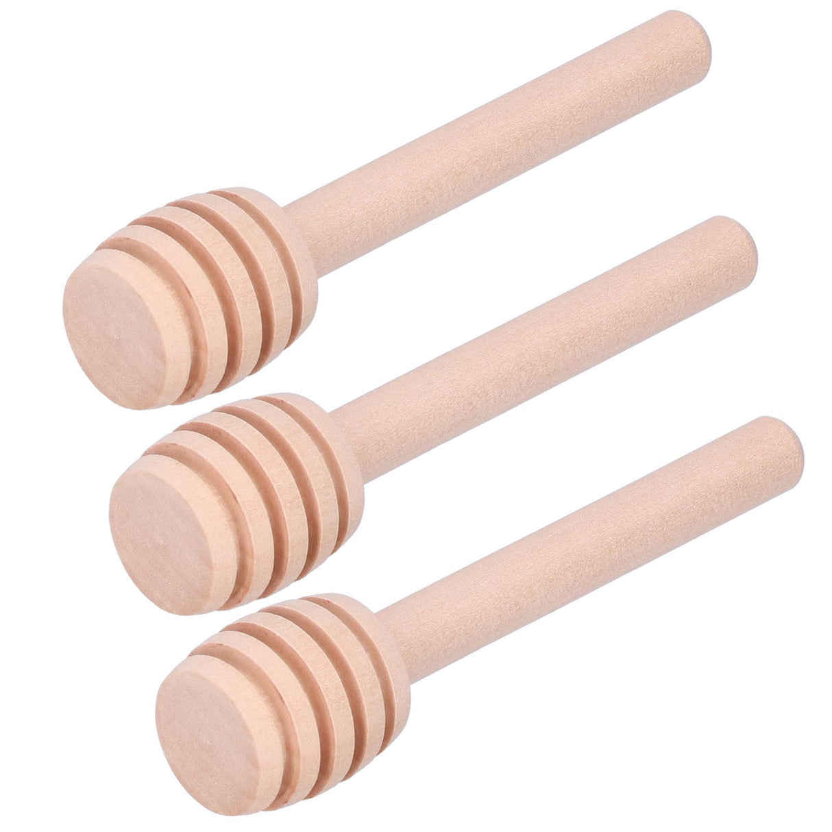 50PCS 8CM Wood Honey Dipper Sticks Honey Stirrer Dispensing Wand for Wedding Party Favors