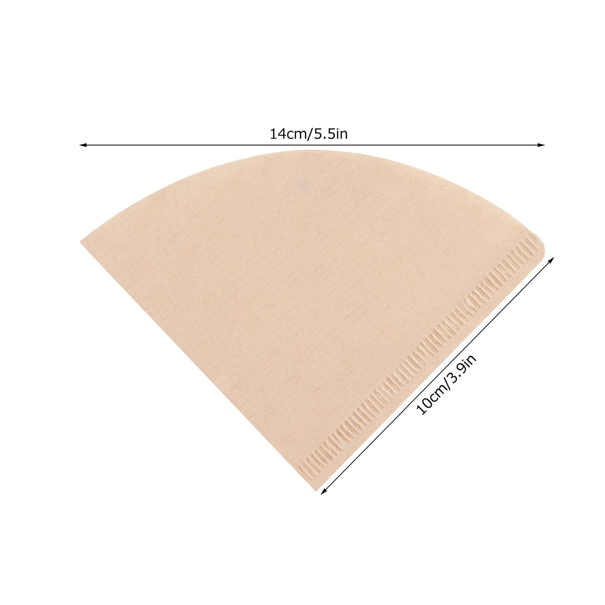 100Pcs Coffee Filter Paper Cone Shaped Disposable Coffer Filters Accessory 14x10cm