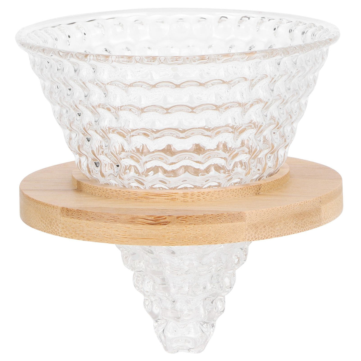 Coffee Pot Filter reusable glass Coffee Dripper Funnel Kettle Brewer AccessoriesTransparent