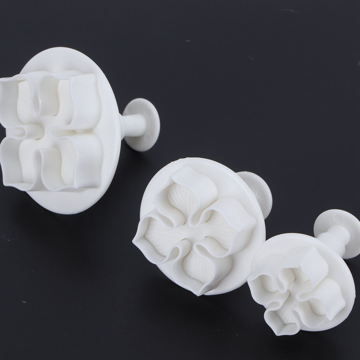 3Pcs Cake Decorating Mold Hydrangea Pattern Biscuits Cutter Spring Mold Baking Pastry Tool
