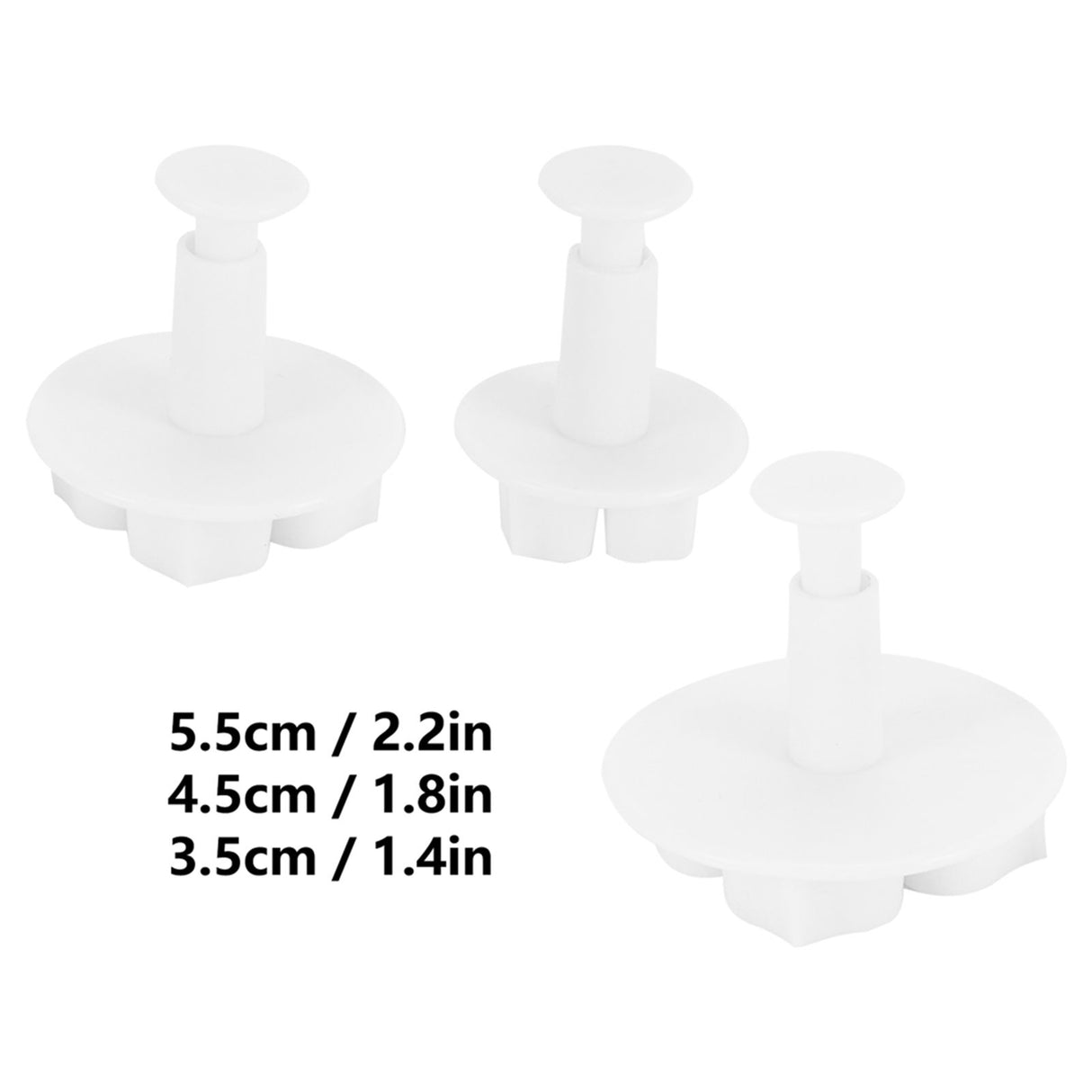 3Pcs Cake Decorating Mold Hydrangea Pattern Biscuits Cutter Spring Mold Baking Pastry Tool