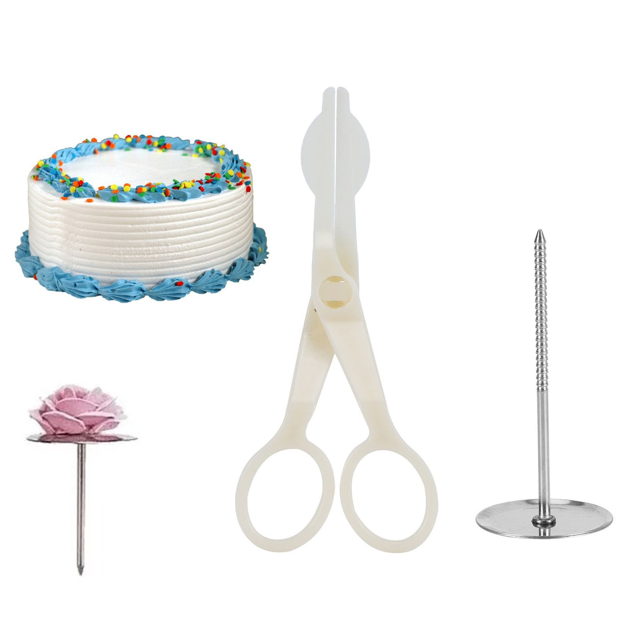 Piping Flower Scissors Nail Icing Cake Decorating DIY Cupcake Pastry Baking Tool