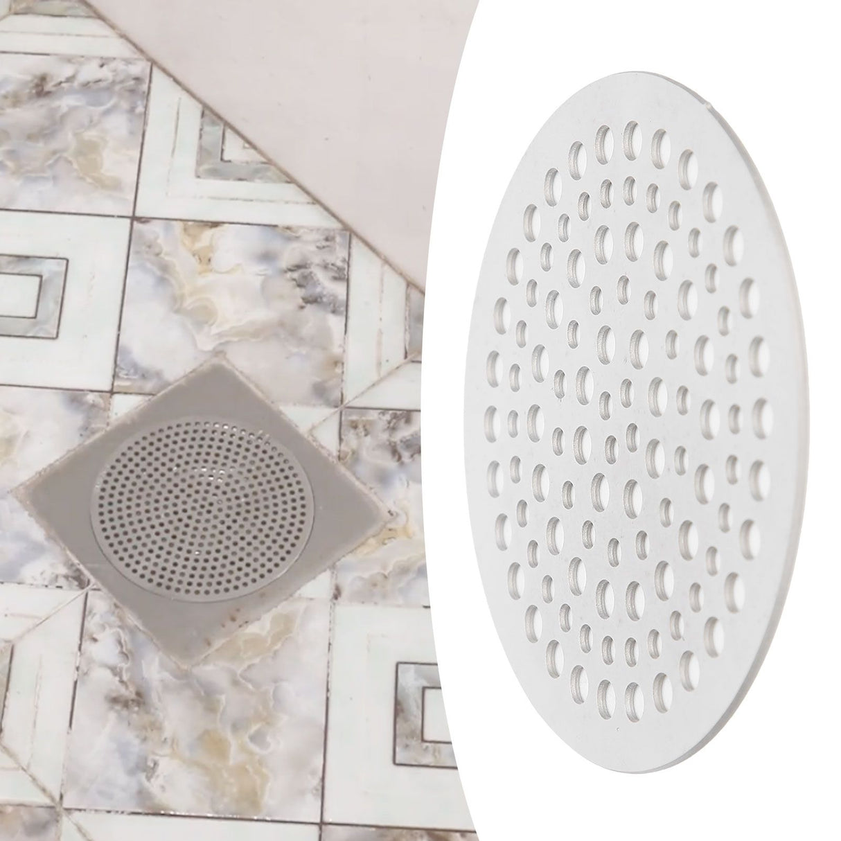 68mm Round Floor Drain Cover Sewer Anti Blocking Hair Strainer Filter Drain Catcher Cover