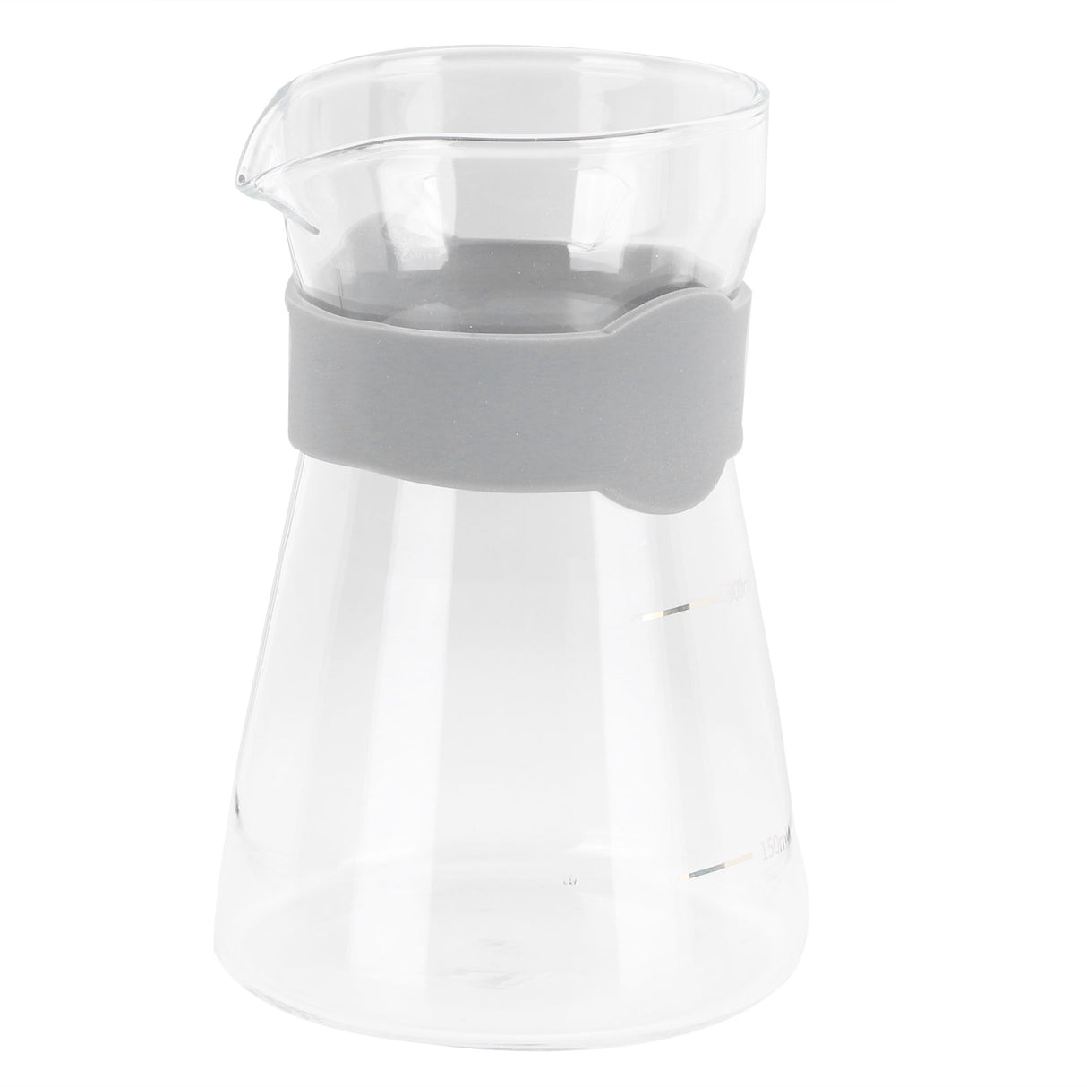 Home Coffee Pot High Borosilicate Glass Pour Over Coffee Maker Kettle with Scales(Transparent )