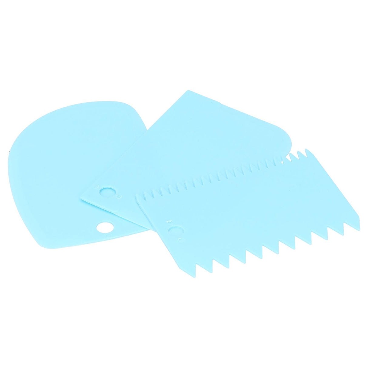 3PCS/Set Cake Cream Scraper Dough Pasty Cutters Scraper Kitchen Tool DIY Baking ToolBlue