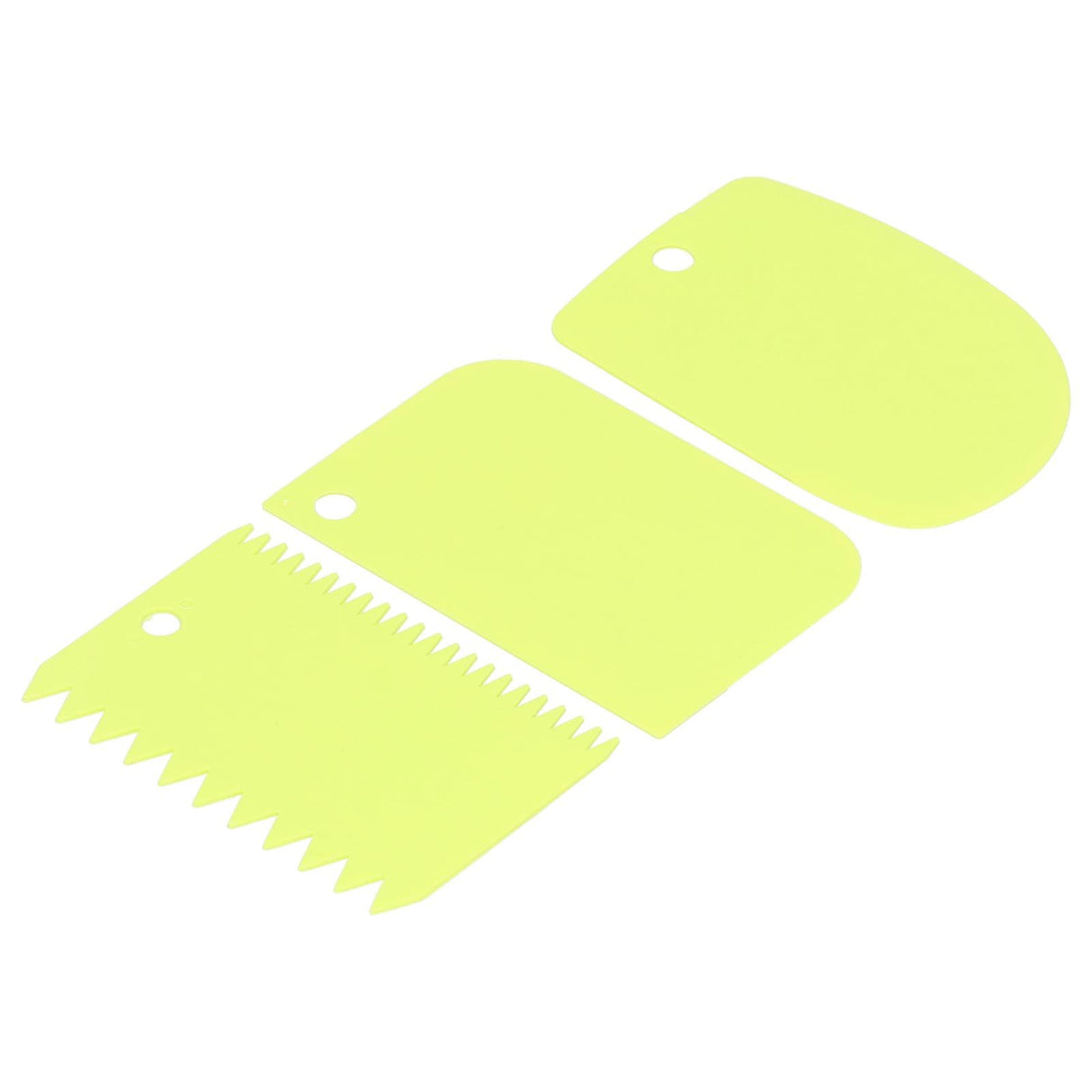 3PCS/Set Cake Cream Scraper Dough Pasty Cutters Scraper Kitchen Tool DIY Baking ToolGreen