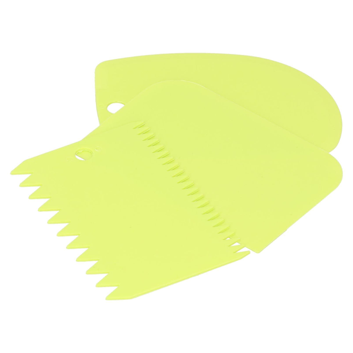 3PCS/Set Cake Cream Scraper Dough Pasty Cutters Scraper Kitchen Tool DIY Baking ToolGreen