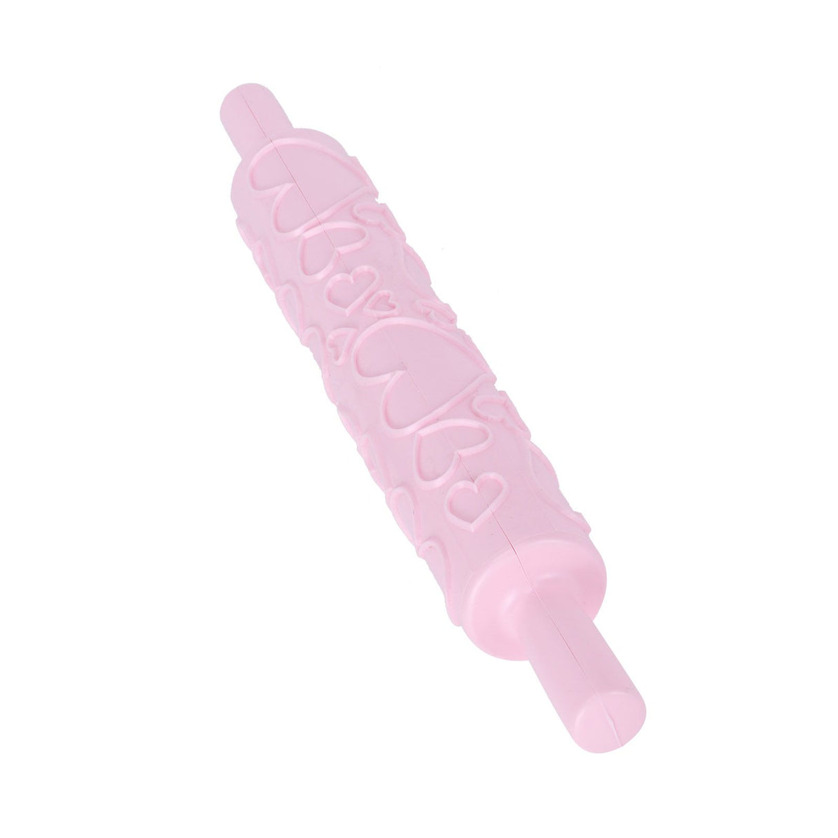 Fondant Rolling Pin Plastic Embossed Roller for Cookies Biscuits Pastry Cake Decoration(HeartShape )