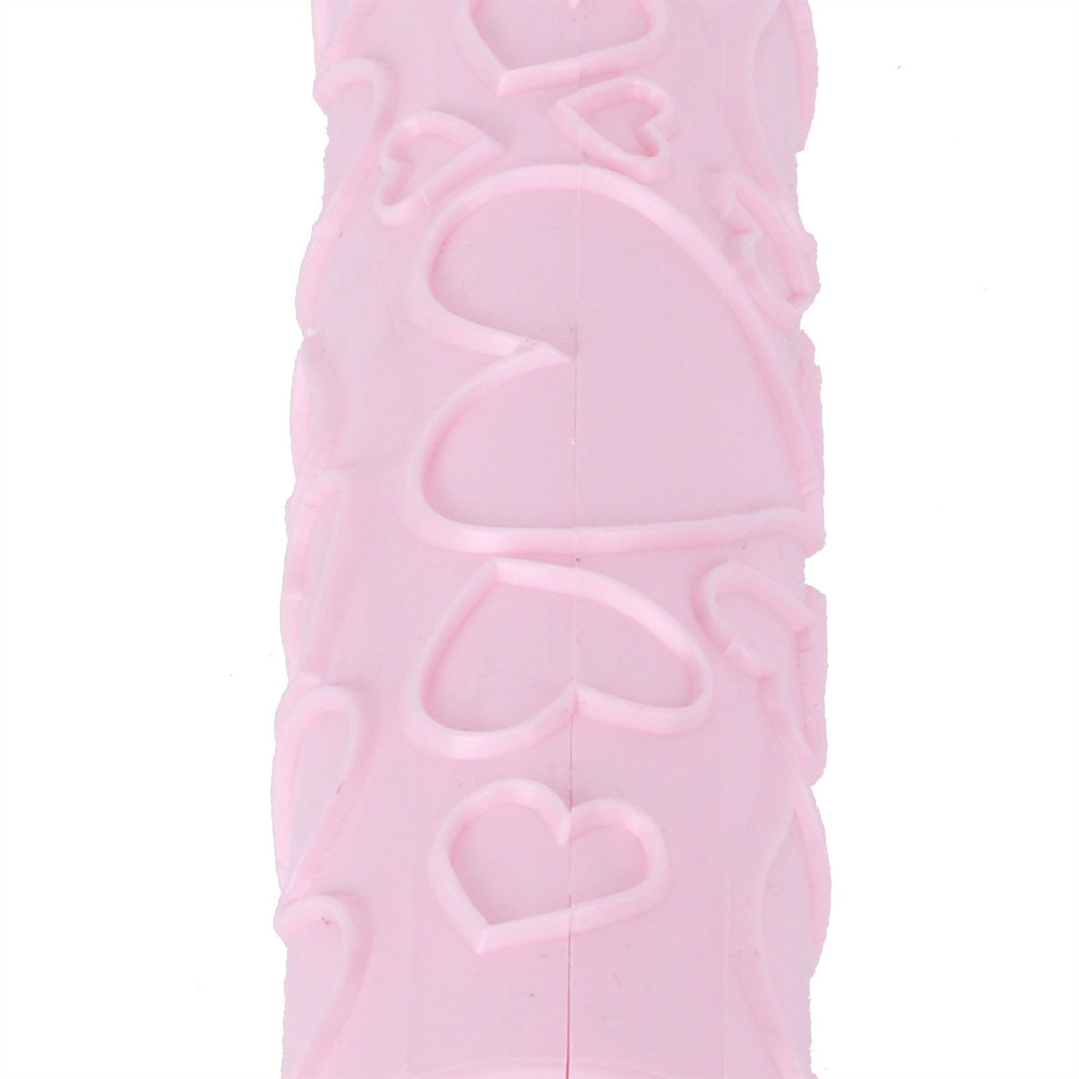 Fondant Rolling Pin Plastic Embossed Roller for Cookies Biscuits Pastry Cake Decoration(HeartShape )