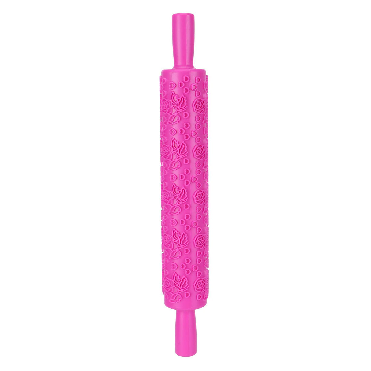 Fondant Rolling Pin Plastic Embossed Roller for Cookies Biscuits Pastry Cake DecorationRose
