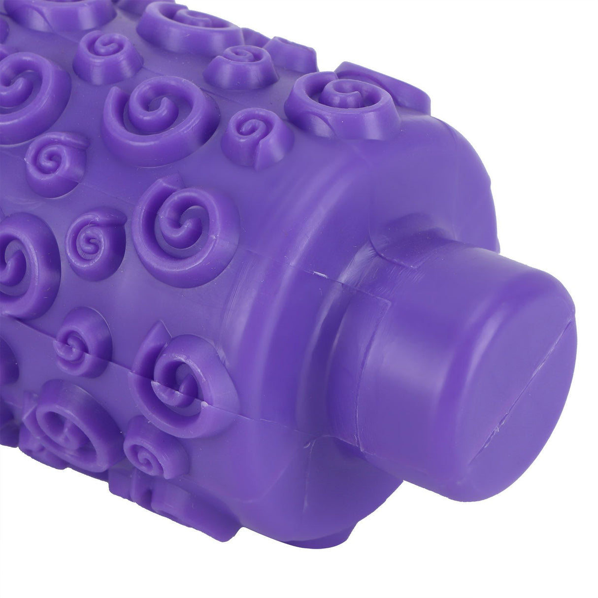 Fondant Rolling Pin Tool Plastic Embossing Roller Baking Pastry Cake Decorating SuppliesPurple Short Handle