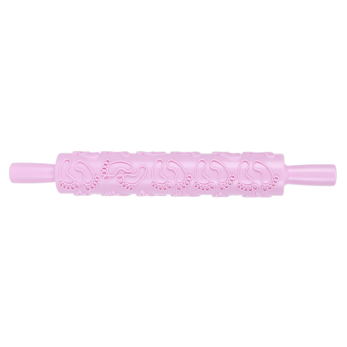 Fondant Rolling Pin Tool Plastic Embossing Roller Baking Pastry Cake Decorating Supplies(Modèle de pieds )