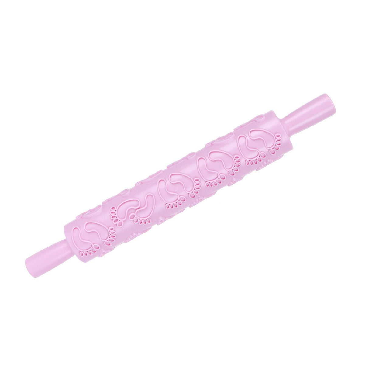 Fondant Rolling Pin Tool Plastic Embossing Roller Baking Pastry Cake Decorating Supplies(Modèle de pieds )