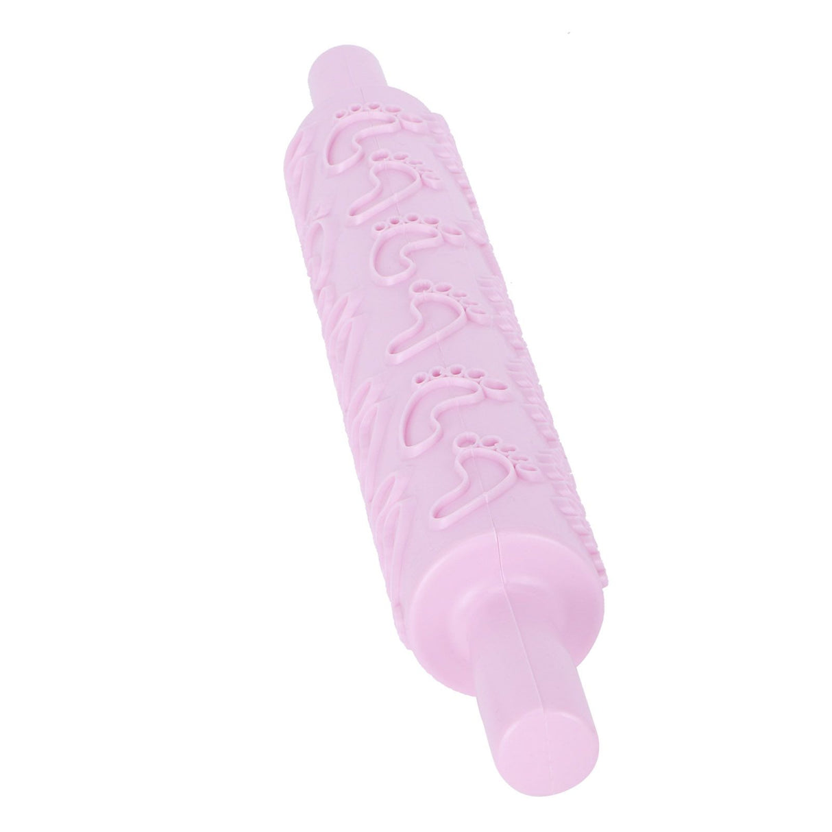 Fondant Rolling Pin Tool Plastic Embossing Roller Baking Pastry Cake Decorating Supplies(Modèle de pieds )