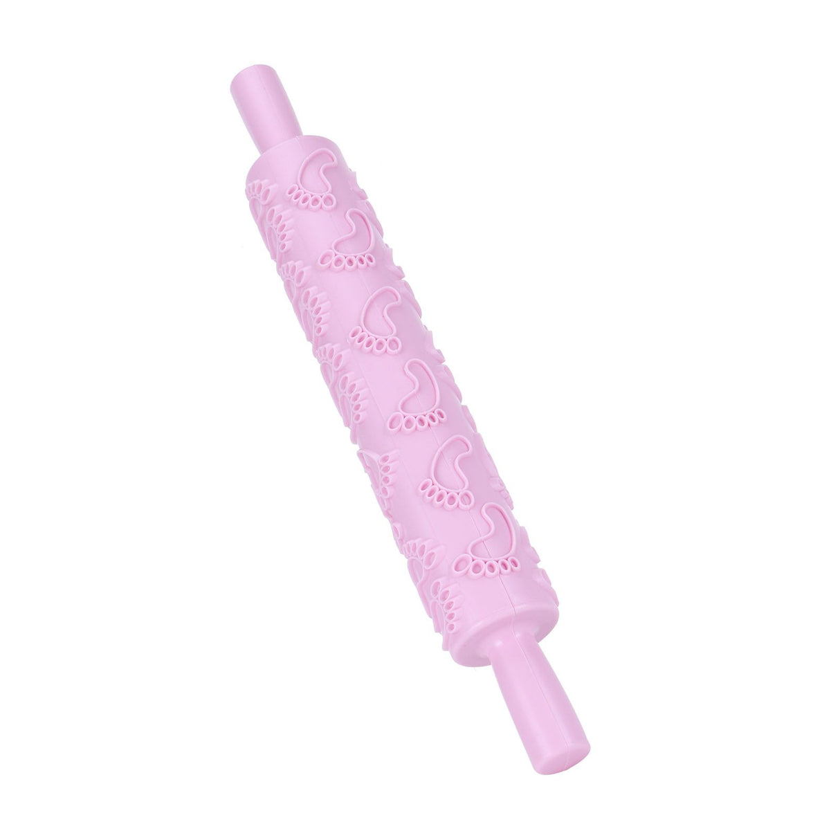 Fondant Rolling Pin Tool Plastic Embossing Roller Baking Pastry Cake Decorating Supplies(Modèle de pieds )