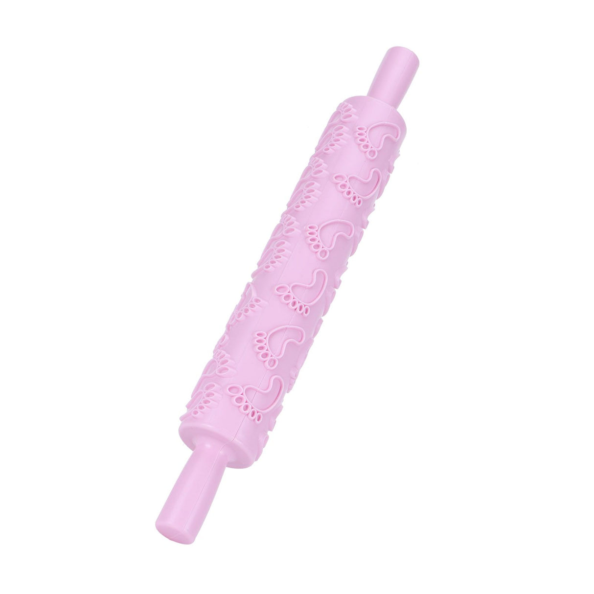Fondant Rolling Pin Tool Plastic Embossing Roller Baking Pastry Cake Decorating Supplies(Modèle de pieds )