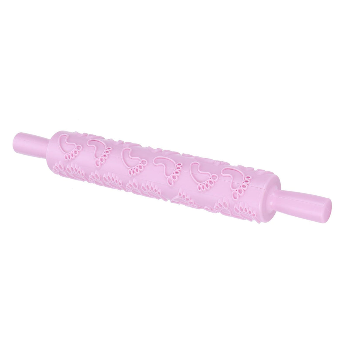 Fondant Rolling Pin Tool Plastic Embossing Roller Baking Pastry Cake Decorating Supplies(Modèle de pieds )