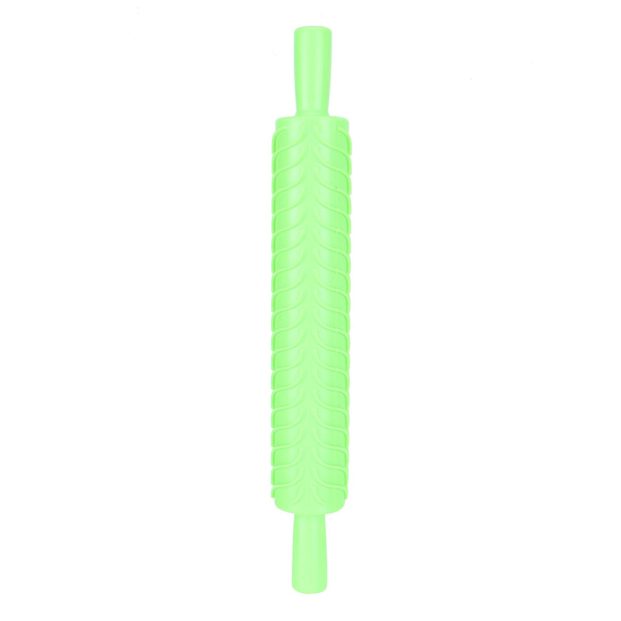Fondant Rolling Pin Tool Plastic Embossing Roller Baking Pastry Cake Decorating SuppliesLeaves Pattern