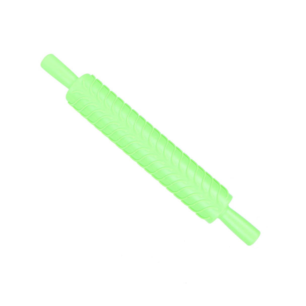 Fondant Rolling Pin Tool Plastic Embossing Roller Baking Pastry Cake Decorating SuppliesLeaves Pattern