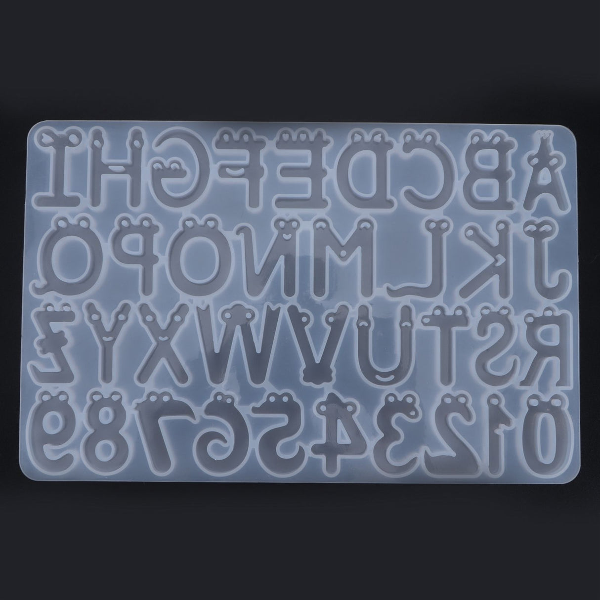 DIY Casting Mold English Alphabet Number Cookies Molds Cake Jewelry Keychain Decoration