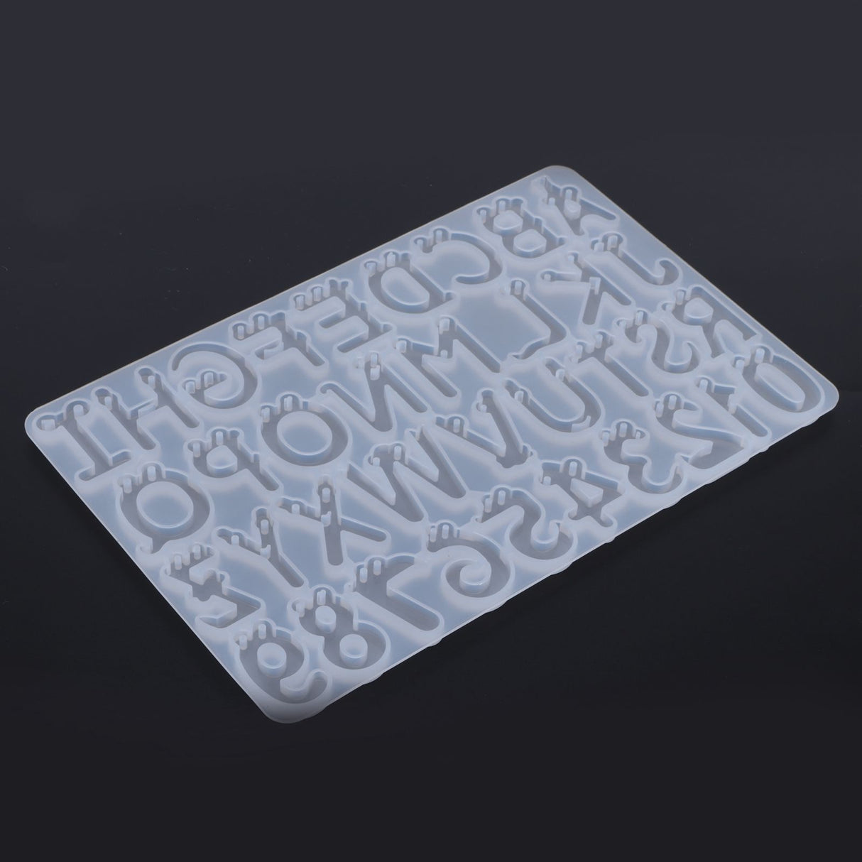 DIY Casting Mold English Alphabet Number Cookies Molds Cake Jewelry Keychain Decoration