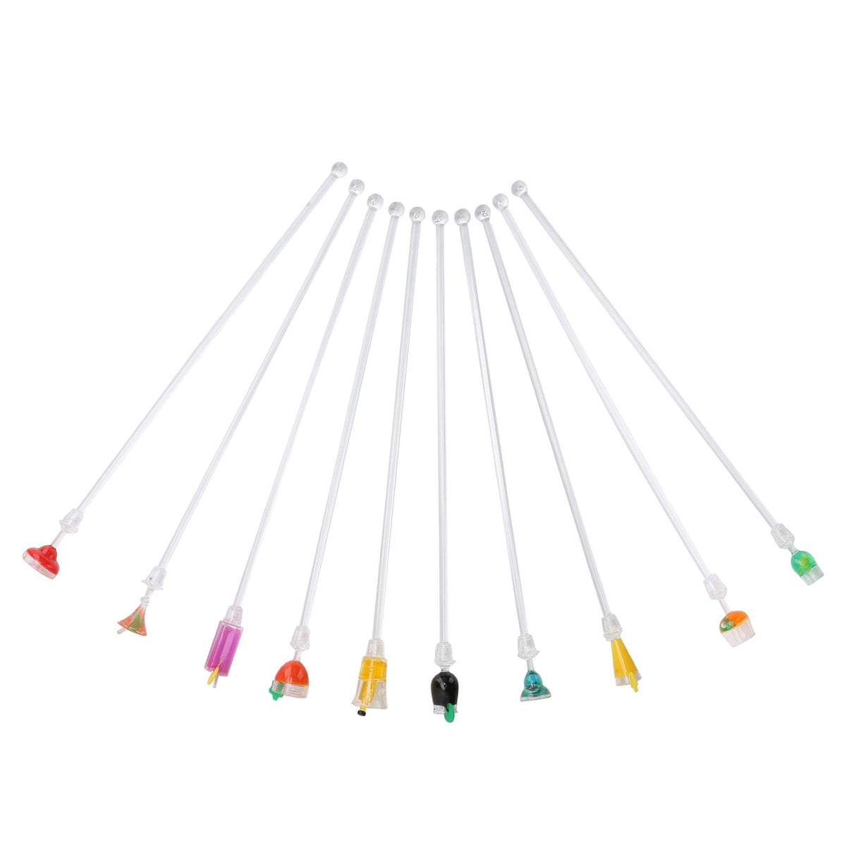 10PCS Cute Acrylic Cocktail Stirrer Stirring Mixing Sticks Cocktail Drink Mixer Bar SuppliesS