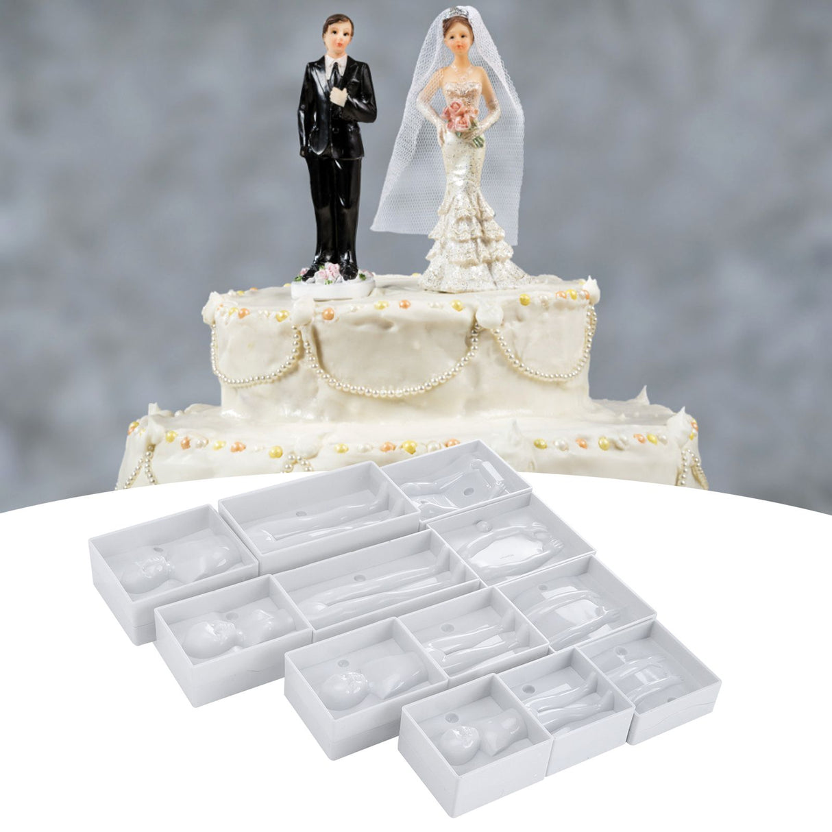People Shaped Cake Figure Mold Body Model DIY Baking Fondant Cake Molds Decorating Tools