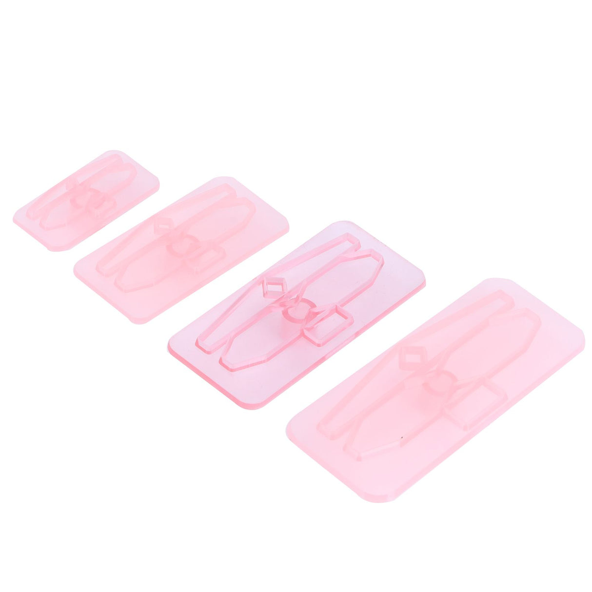 4Pcs/Set Baking Mold Bowknot‑Shaped Mould Cookies Fondant Cake Paste Dessert Decoration